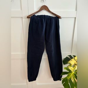 Brandy Melville Navy Joggers w/ elastic bottoms NWT